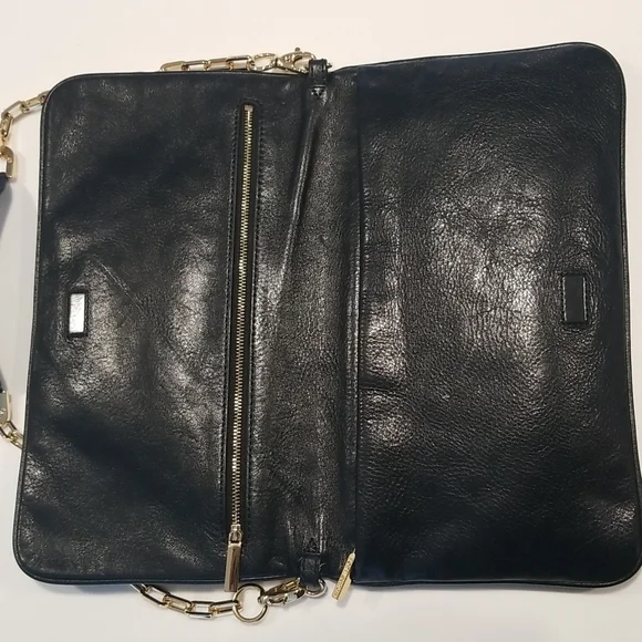 Tory Burch Suki Reva Leather Clutch Shoulder Bag